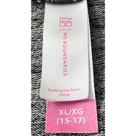 NO BO LONG SLV PULL-OVER CREW NECK TOP, WOMENS, XL(15-17)-BLUE GREY WHTE TIE DYE - Picture 10 of 12